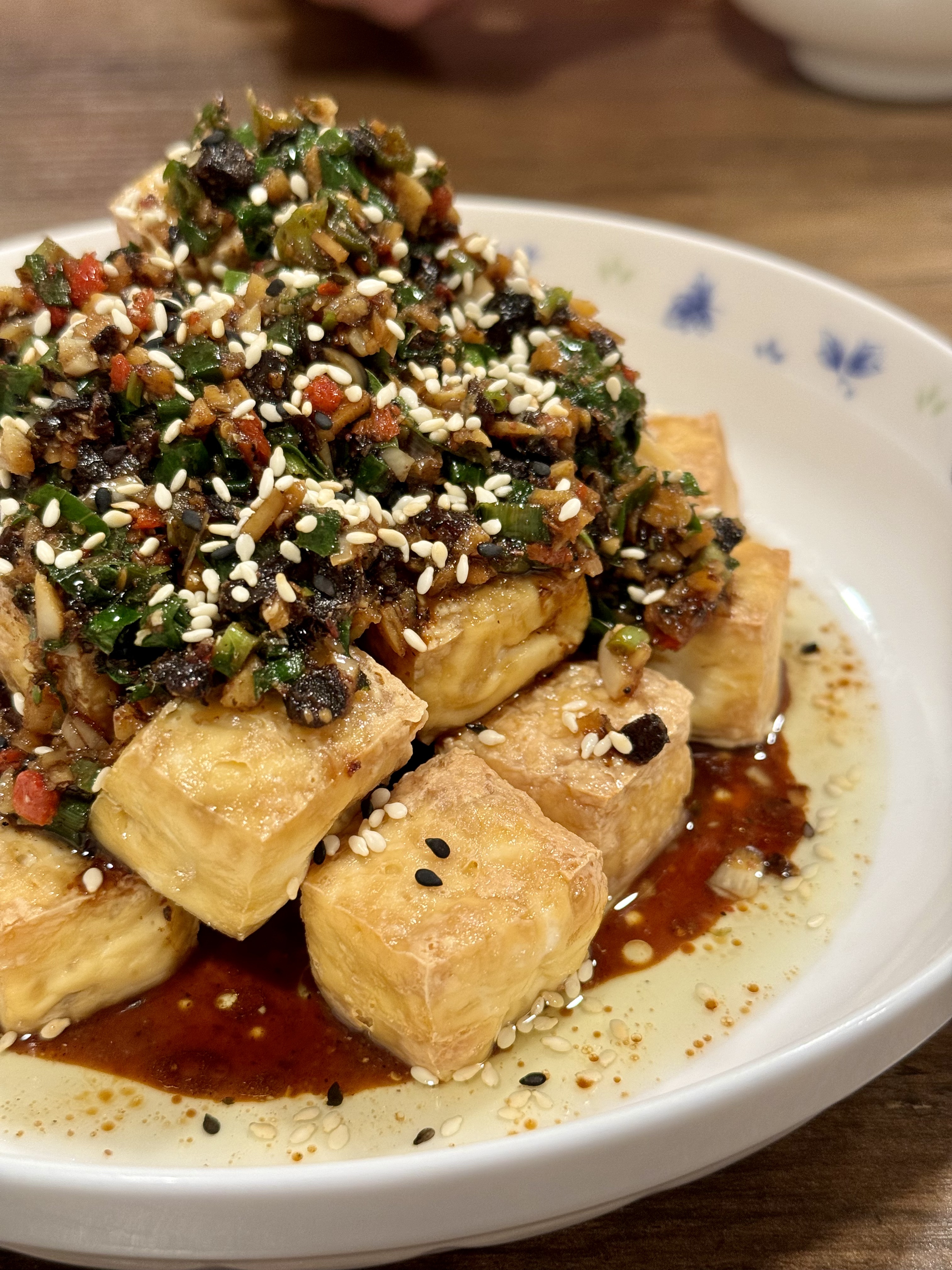 Crispy tofu, a versatile white food