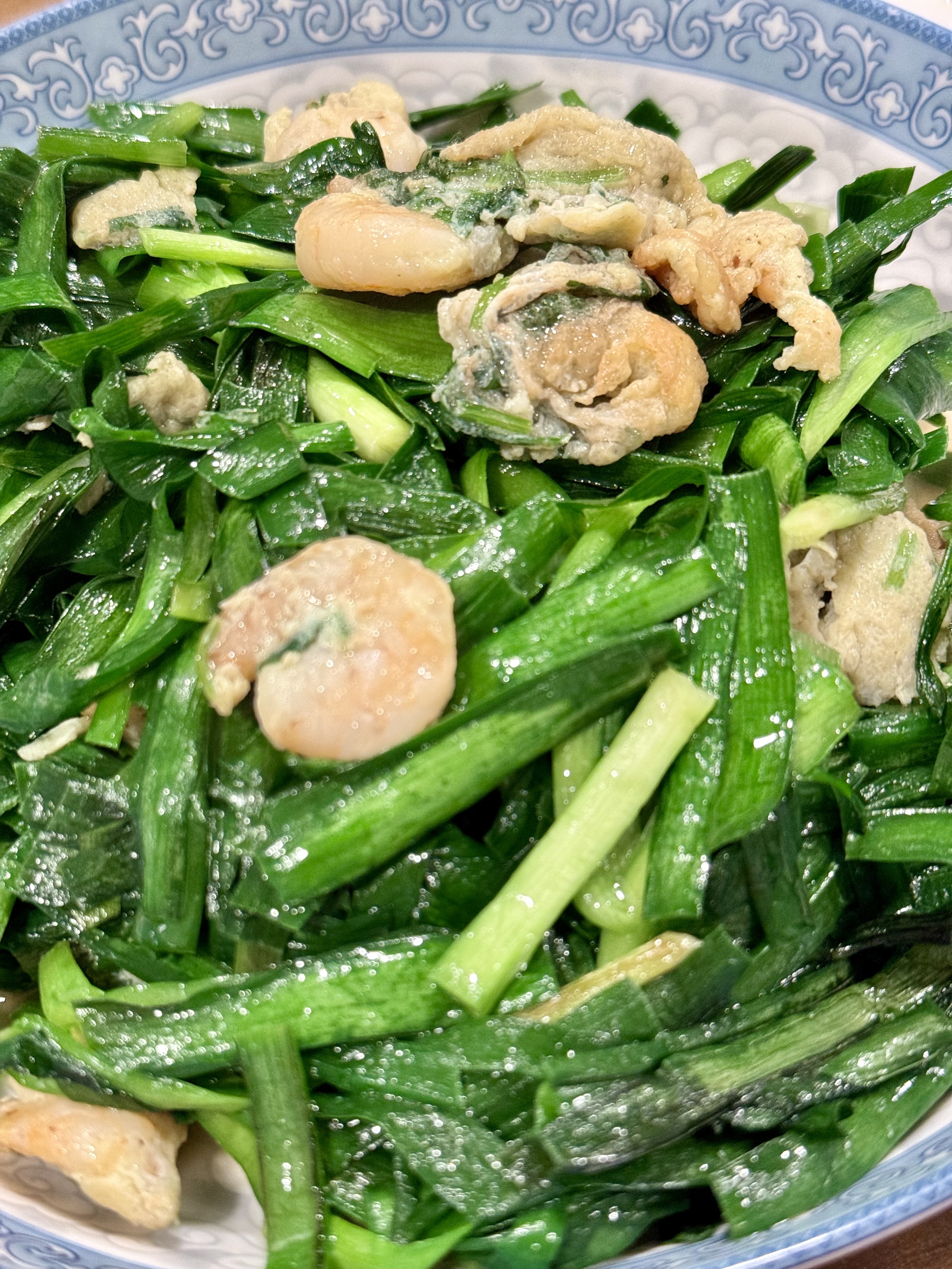 Chives and eggs for liver support