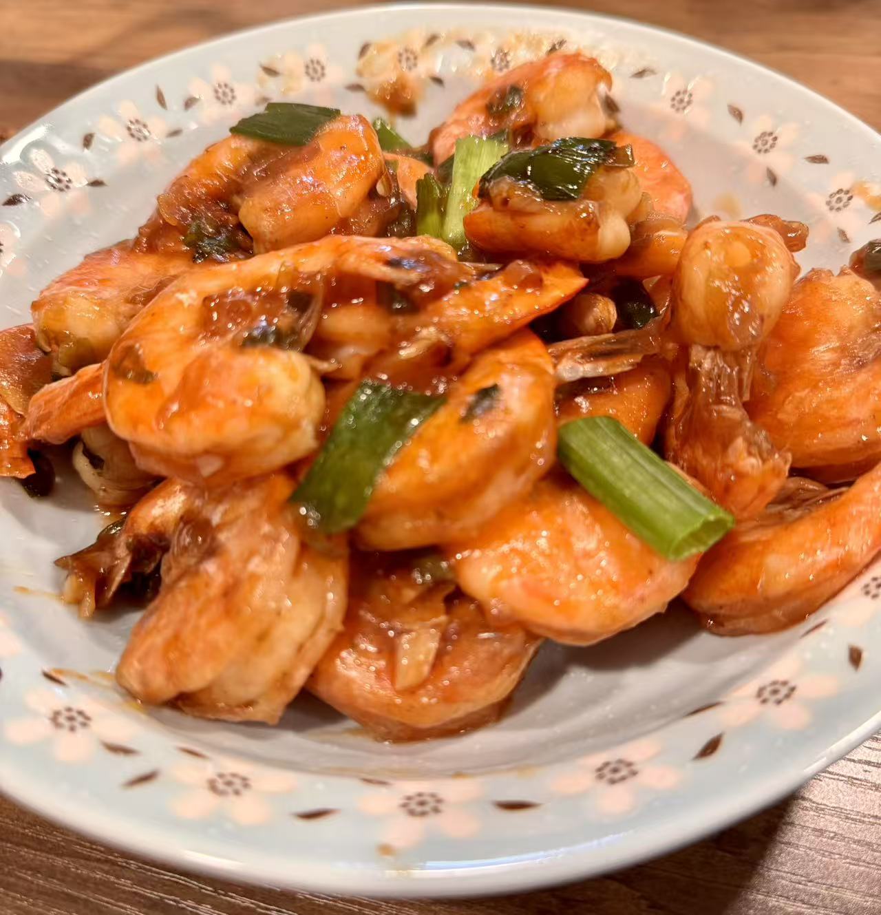 Steamed Garlic Shrimp over Glass Noodles